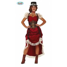 COSTUME STEAMPUNK VITTORIANO CARNEVALE VESTITO ADULTA GUIRCA PERSONAGGIO STORICO