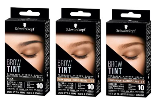 Schwarzkopf Brow Tint Professional Permanent Eyebrow Dye Tinting Kit 4 Shades UK - Picture 1 of 11