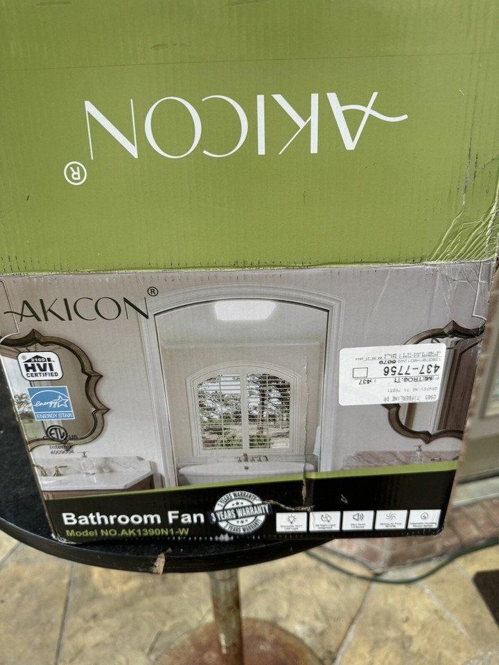 Akicon Bathroom Exhaust Fan With LED Lights eBay