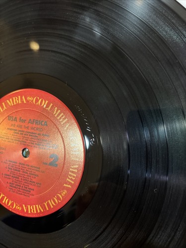 We Are the World Original Vinyl LP Various Artists COLUMBIA USA FOR AFRICA 1985 - Picture 11 of 12