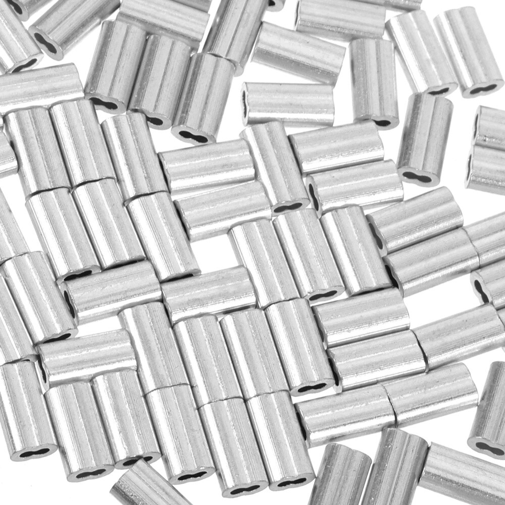 100 Pcs Cable Sleeves Wire Crimp Swaging Tool Steel with Casing eBay