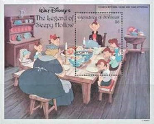 Disney 1992 Grenadines of St Vincent- The Legend of Sleepy Hollow MS Nº1 - MNH