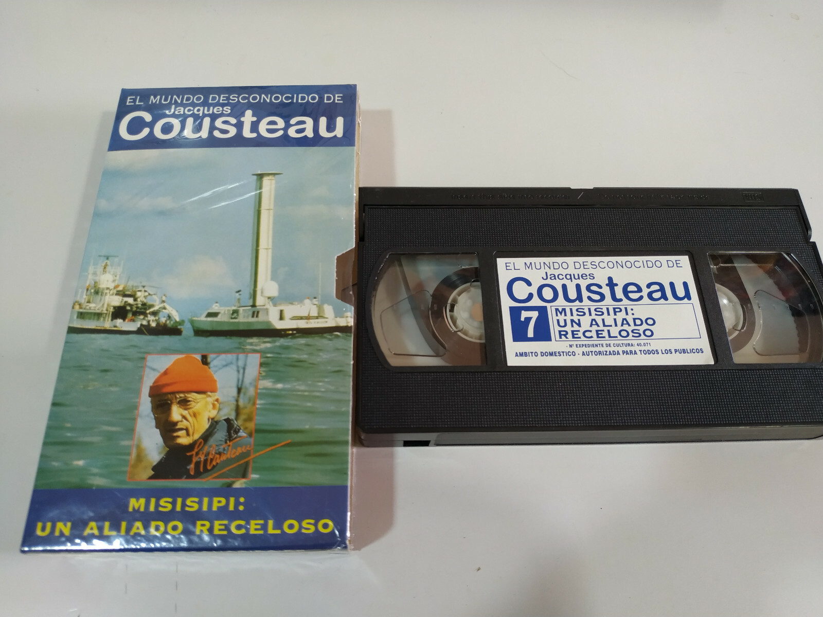 Jacques Cousteau - Misisipi Un Aliado Receloso - VHS Tape Cinta Español