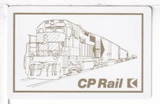 Single Railroad Playing Card "Canadian Pacific, CP-19b" Bollhagen Bk, Standard