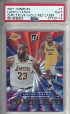 💎 2021 Donruss Lebron James Complete Players Holo Red Laser #1/99 PSA 9 MINT 🏀