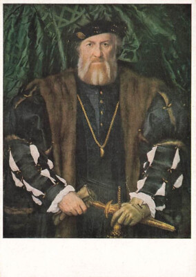 alte AK Hans Holbein d. J. - Bildnis des Morette ungelaufen Ansichtskarte F4309i