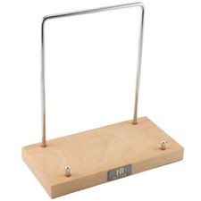 Black vinyl record display stand playback stand solid beech record stand