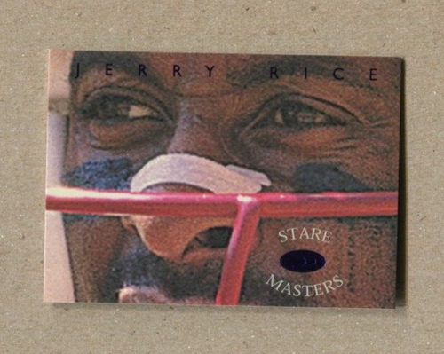 1999 Donruss Preferred Football STARE MASTERS #20 JERRY RICE #'d 0195/1000 NM/M