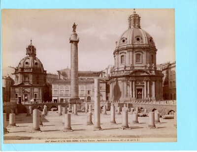 Large Ed Alinari Silver Albumen 6260 Roma Rome Foro Traiano | eBay
