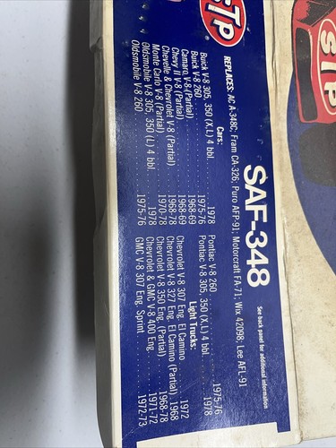 VTG STP SAF-348 AIR FILTER ~ BUICK, CADILLAC, CHEVY, GMC, OLDSMOBILE, PONTIAC - Foto 2 di 9
