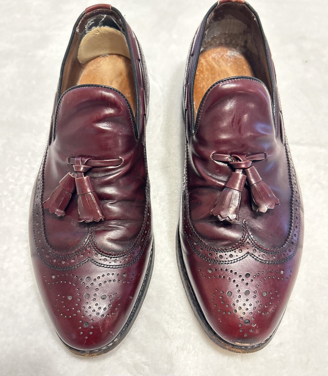 Allen Edmonds Berwick Mens Size 9E 8877 Burgundy Leather  display picture 2