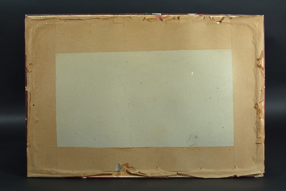 Tableau ancien Vue de rue 5e Quartier Latin Paris Cesar Bron Vlaminck ...