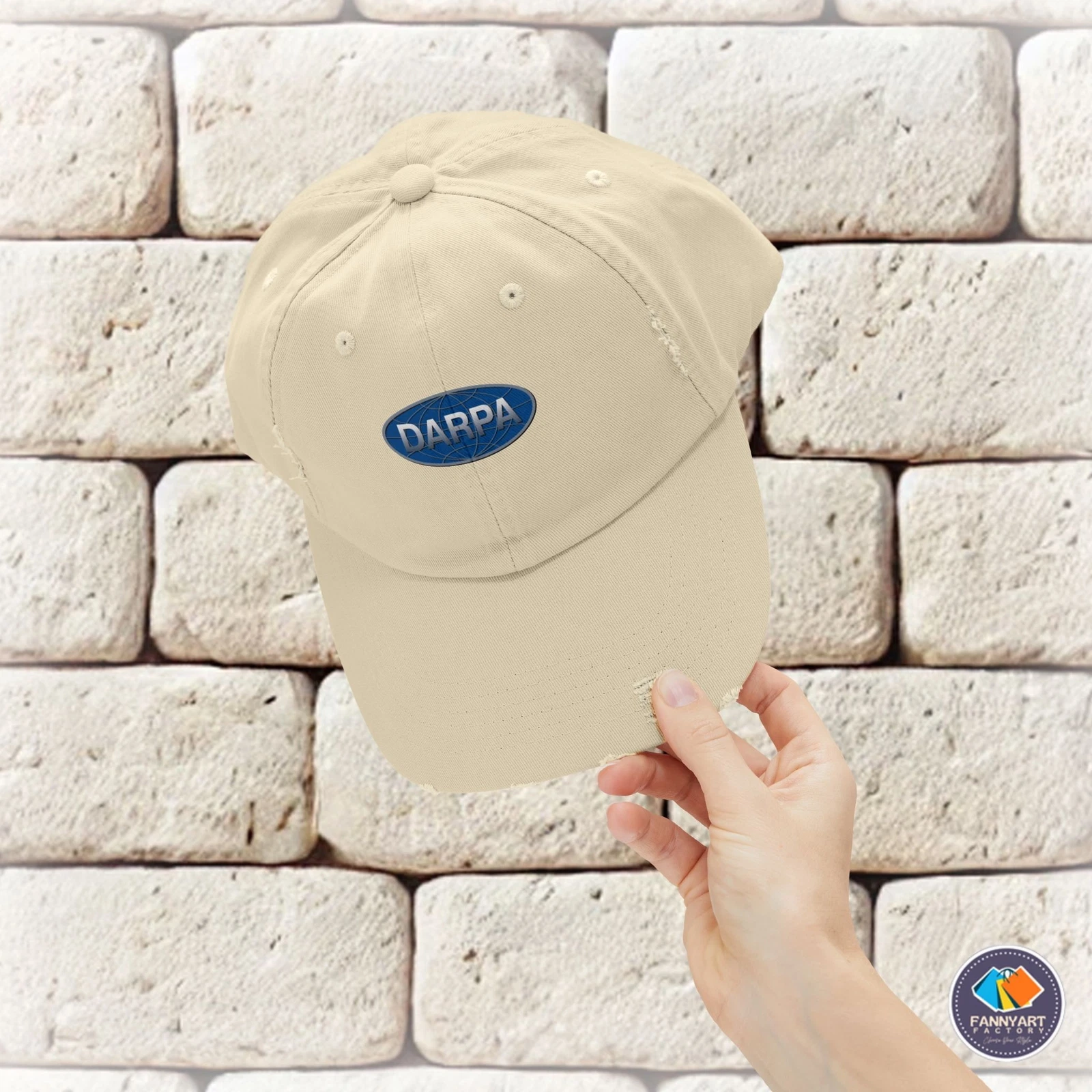 DARPA Emblem Unisex Distressed Cap