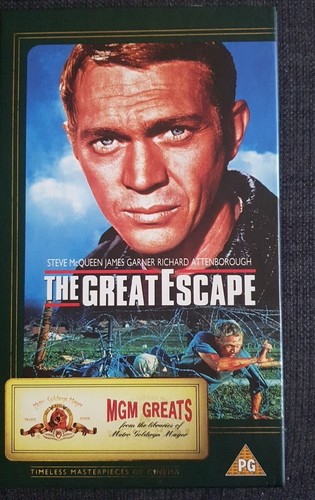 The Great Escape Video VHS, New Still Sealed 1997, Steve McQueen -MGM GREATS
