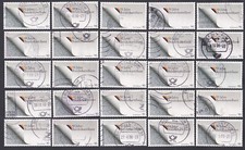 NIEMCY 2008 x25 Mi 2655 perf. Wykrojnik 10 symboliki ochrony konkurencji