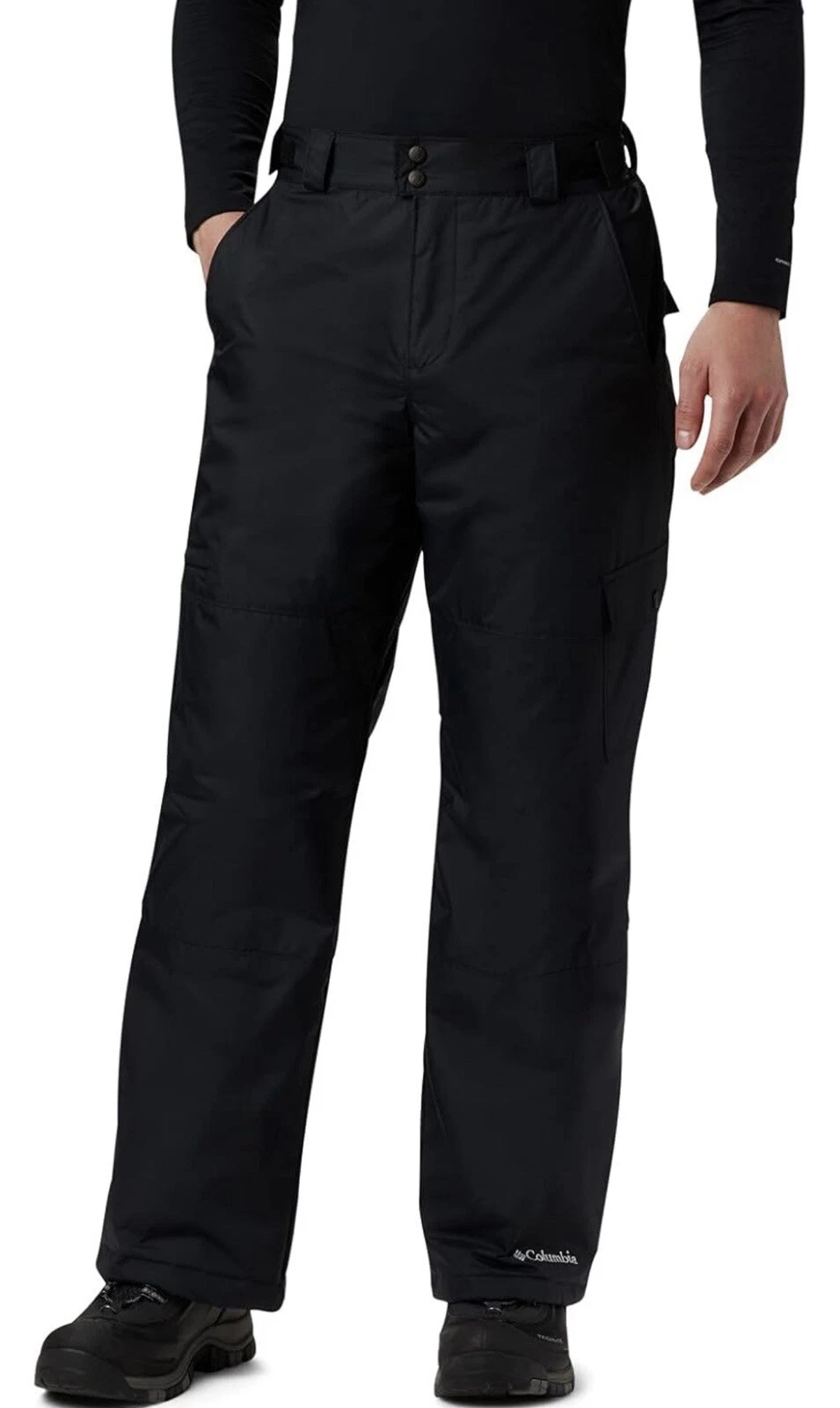 New Columbia Black Waterproof Snow Gun Pants Mens Size Large