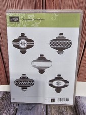 Stampin' UP CHRISTMAS COLLECTIBLES Stamp Set Ornaments To From Tag
