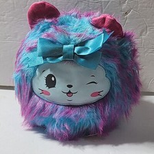 Pikmi Pops Round Pink  Blue Winking Plush 7" Moose
