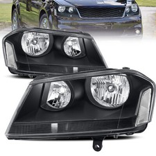 Pair Front Black Housingheadlights Assembly For 08-14 Dodge Avenger Rt Se Sxt Pair Front Black Housingheadlights Assembly For 08-14 Dodge Avenger Rt Se Sxt