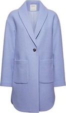 edc by Esprit Women's Coat Jacket 50% Wool Pale Blue Size Medium