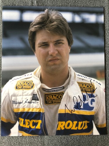 Michael Andretti Firmado IRL Indy Racing 16x20 Timeless Legends Certificado de Autenticidad - Imagen 1 de 2