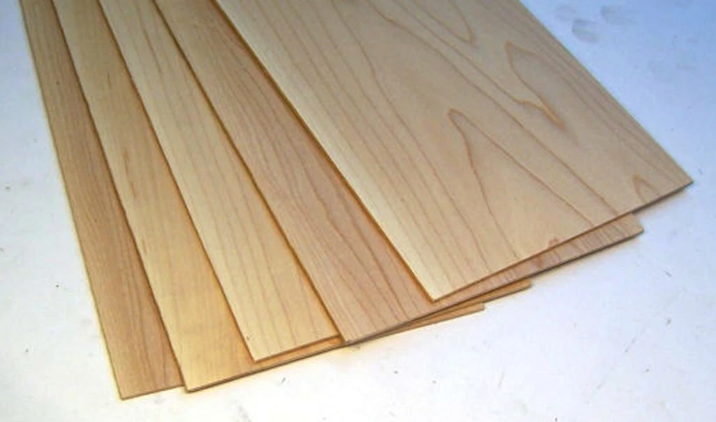 CHERRY 1/4 x 8 x 12 Thin Wood Lumber Board Scroll Craft Pack of