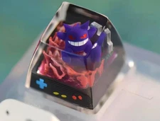 Resin Pokemon Artisan Keycap - Gengar - SA ROW 1 - Cross Shaft Keycap - See Pics