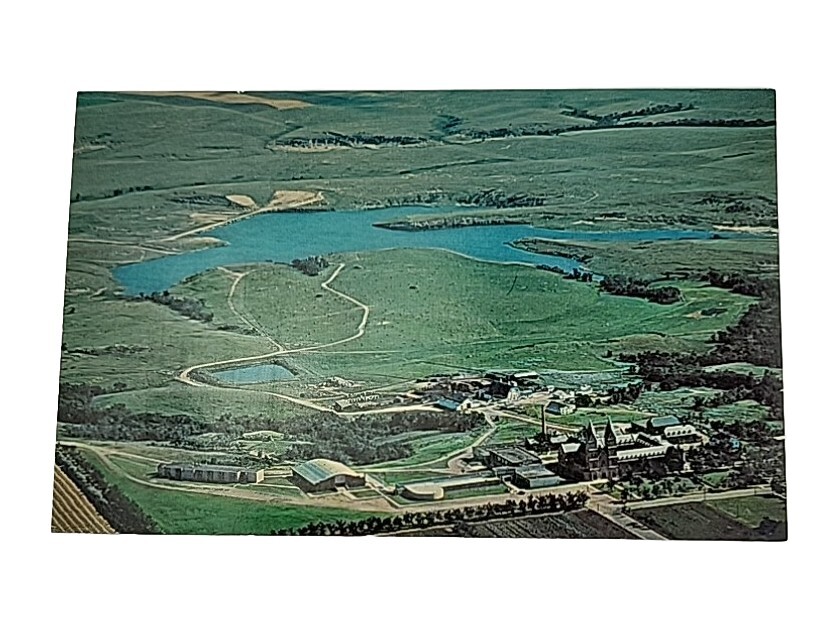 Vintage Postcard Assumption Abbey College And High School Richardton