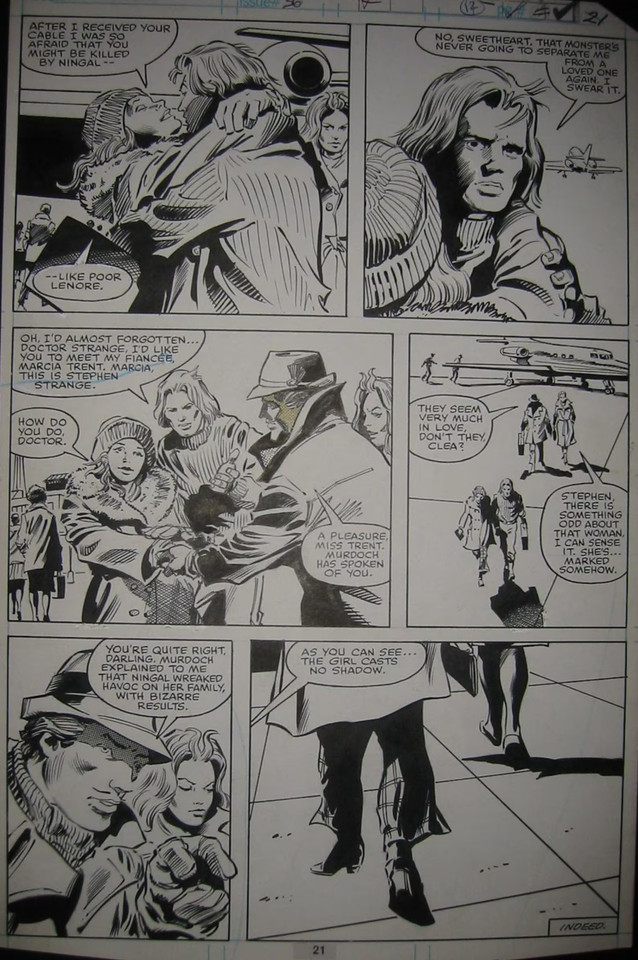 Gene Colan - Dr Stange #36 (MARVEL) - Page 21 - 1980 Comic Art