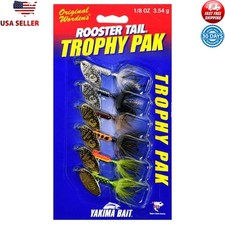 Fishing Lure Spinner Assortment Rooster Tail 1/8 oz Multi Species 6 Count New