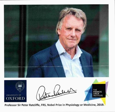 Original Autogramm Peter Ratcliffe Nobelpreis Medizin 2019 Nobelprize /// Autogr