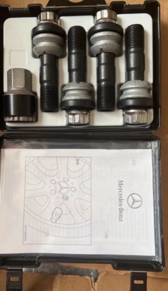 Coffret Ecrou Antivol A0009909819 Jante Mercedes OEM AMG GLE W167 V167 C167 Neuf - Immagine 2 di 3