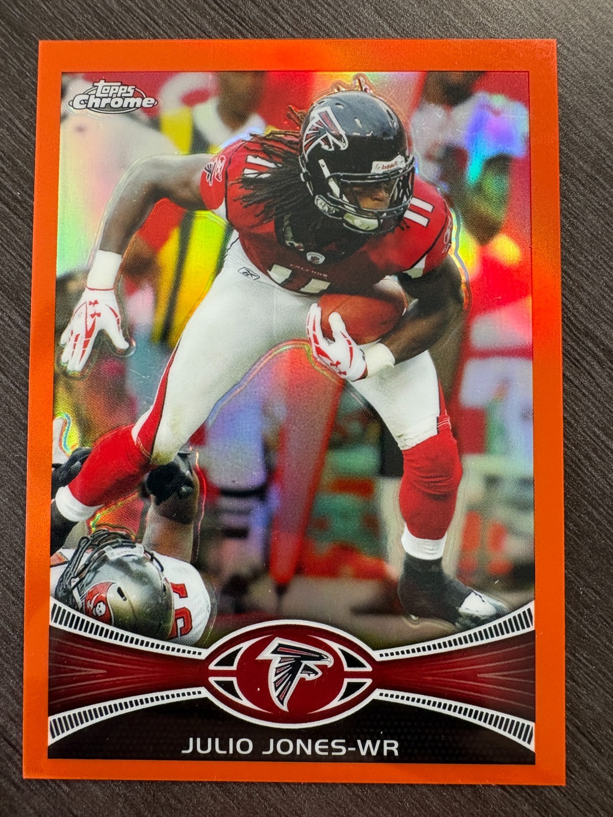 2012 Topps Chrome Julio Jones Orange Refractor Atlanta Falcons #217