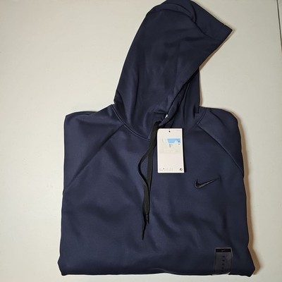 Nike Mens Therma Fit Pullover Hoodie Obsidian Medium