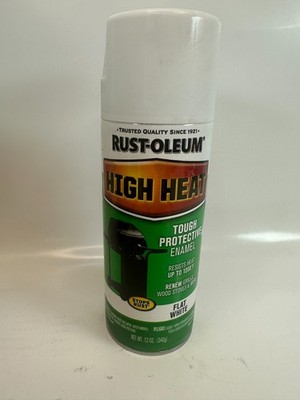 Rust-Oleum 7751830 High Heat Enamel Flat White 12oz (Box of 6) New Fast Ship