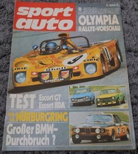 Sport Auto 8/1972 Poster, 24 Std. Nürburgring, Ford Escort RS Serie – Zakspeed,