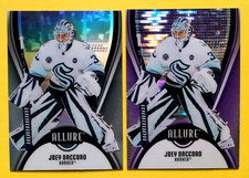 JOEY DACCORD PURPLE DIAMOND 2025-26 ALLURE 01/10 SSP #58 LOT 2 CARD + BLACK 