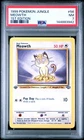 1999 POKEMON JUNGLE 1ST ED #56 MEOWTH PSA 7