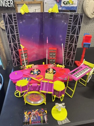 Vintage Barbie & the Rockers Studio Set Stage Set Instruments & Extras