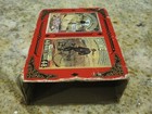 VINTAGE SET OF 2 DECKS PLAYING CARDS IN TIN BOX  OLD BICYCLES ALBERT PRICE 1981 — photo 3