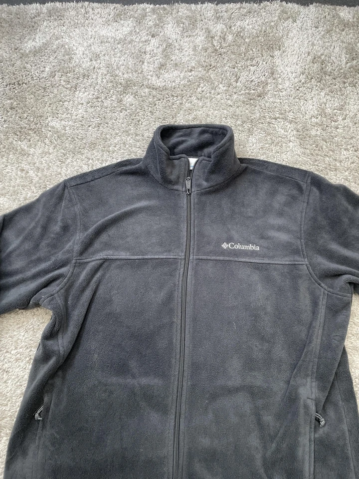 Columbia Jacket Mens Large Gray Full Zip Fleece Outdoors Warm WM3220 1476671 - Image 3 of 4