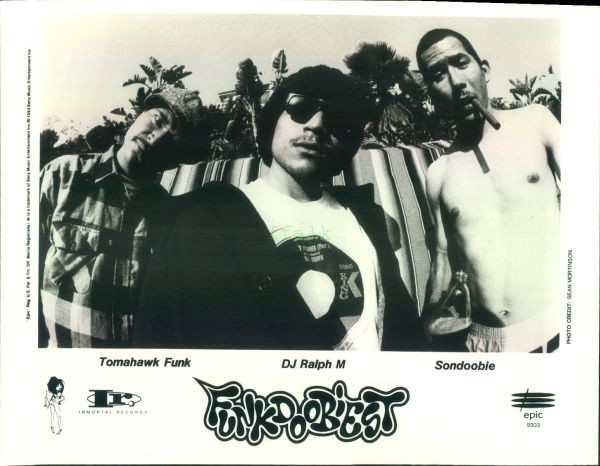 Press Photo: FUNKDOOBIEST 8x10 B&W 1993