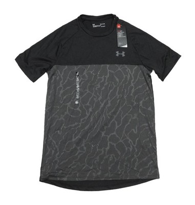 Under Armour Men's Black UA Tech 2.0 Emboss Crew-Neck Short Sleeve T-Shirt