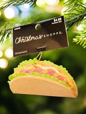 The Christmas Shoppe Taco Ornament – Glitter Food Ornament – Hobby Lobby 2022