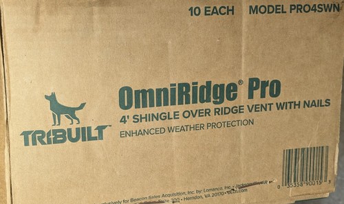 Prospawn Omni Ridge Omni Pro Shingle Over Ridge Vent PRO4SWN (Carton of 10) | eBay