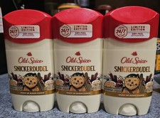 3-Pack Old Spice Snickerdudel Limited Edition Holidude Deodorant Antiperspirant