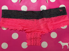 NWT Victoria's Secret PINK Vintage 2014 Extra Low Rise Cheekster Lace Panties M