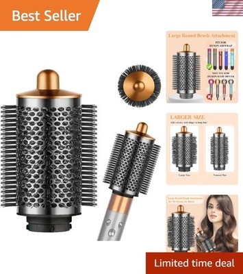 Large Round Volumizing Brush for Dyson Airwrap Attachments, Nickel/Copper