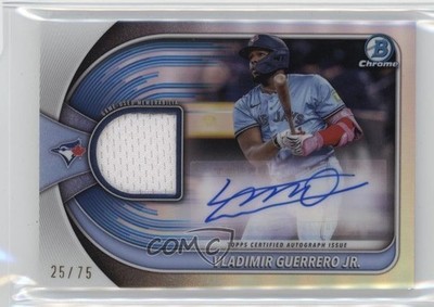 2025 Bowman Chrome Relics 25/75 Vladimir Guerrero Jr #BCAR-VG Auto x2o