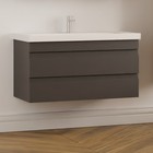 Waschtisch mit Unterschrank 60 80 100 cm | Bad Waschbeckenunterschrank + Keramik